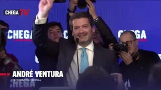 Grande discurso de vitória de André Ventura