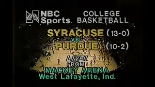 1980 #5 Syracuse @ #10 Purdue