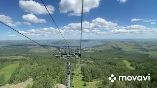 Спуск с ГЛЦ Металлург - Озеро Банное (за 1 минуту)