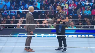 Roman Reigns y Cody Rhodes cara a cara Parte 2 - WWE SmackDown 3 de Marzo 2023 Español Latino