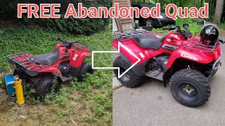 Fixing a FREE abandoned Quad for $85 | Kawasaki Prairie 360