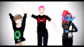 [MMD] Markiplier and Jacksepticeye - animals (ft. Undyne from Undertale)