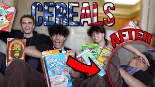 Europeans Try Every American Cereal and THIS HAPPENED w/ Benji and Nils
