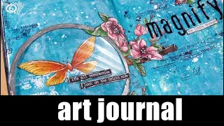 art journal - two page layout | Magnify the little things