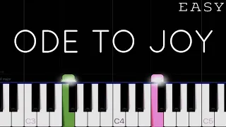 Beethoven - Ode To Joy | EASY Piano Tutorial