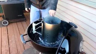 My first test of the Weber Barbeque RapidFire Chimney Starter