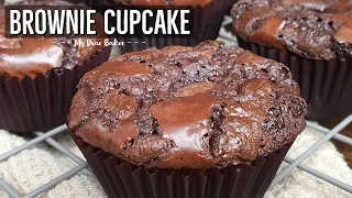 BROWNIE CUPCAKE | Easy Fudgy Brownie Cupcake Recipe