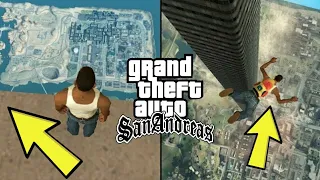 jumping off the tallest tower in GTA San Andreas