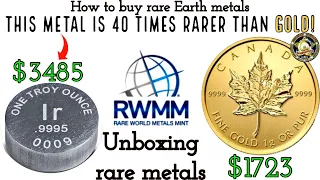 Unboxing rare metals! How to buy metals rarer than gold!