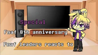 Fnaf leaders reacts to Fnaf 8th anniversary Special