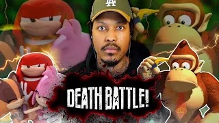 Berleezy Reacts To Donkey Kong VS Knuckles |  DEATH BATTLE