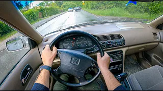 1996 Honda Accord [1.8 I 116HP] | POV Test Drive #790 Joe Black