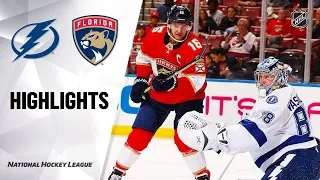Флорида - Тампа-Бэй / NHL Highlights | Lightning @ Panthers 12/10/19