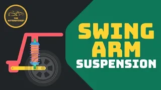 [HINDI] Swing Arm Suspension : Trailing Arm | Leading Arm | Types | Working | Animation