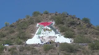 The 'A' on 'A' Mountain vandalized