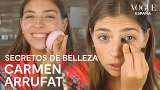 Carmen Arrufat (Élite): tutorial de skincare y maquillaje natural | Secretos de Belleza | VOGUE