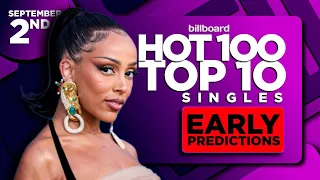 EARLY PREDICTIONS | Billboard Hot 100, Top 10 Singles | September 2nd, 2023