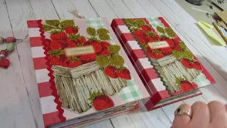 It's Strawberry Season!  2 Strawberry Journals Finished!