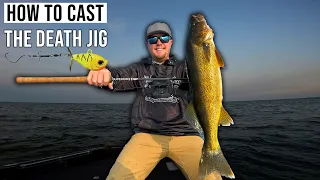 HOW to Cast a DEATH JIG for Mid-Summer WALLEYES on Green Bay!!