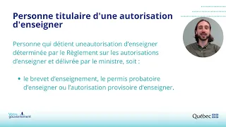 Évaluation des apprentissages (DEM) – Titulaire d’une autorisation d’enseigner