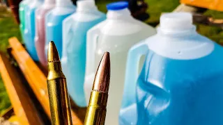 556 vs 300BLK - How Many Milk Jugs???