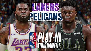 LAKERS vs PELICANS - 2024 NBA PLAY-IN TOURNAMENT - NBA 2K24 (PS5) [4K UHD]