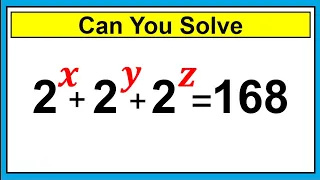 Nice Exponent Math Simplification | Find the Value of X, Y, Z