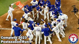 Texas Rangers: Complete 2023 Postseason Run!