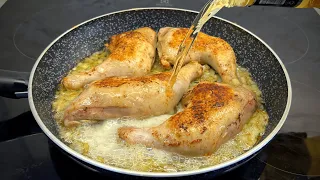 Как вкусно пожарить окорочка на сковороде. Очень простой и быстрый рецепт тушеной курицы в пиве.