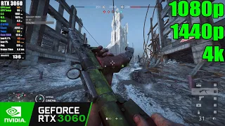 RTX 3060 | Battlefield V - 1080p, 1440p, 4k Ultra Graphics