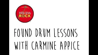 Found Drum Challenge Fills Lesson with Carmine Appice