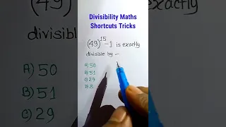 Divisibility Math Tricks| Division Tricks in Hindi| Power Math Tricks for RRB Group D Exam| #shorts