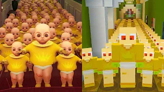 What HAPPENS if we CLONE Baby! The Baby In Yellow VS Minecraft!