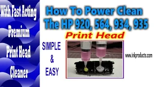 How To clean the 564, 920, 934, 935 print head
