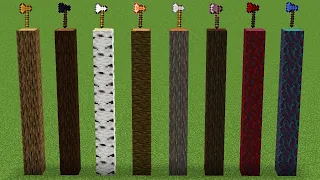 which axe is fastest in minecraft ???