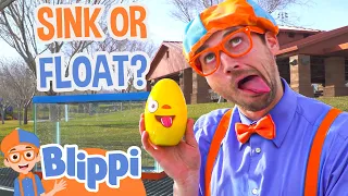 Blippi Plays Sink or Float in a Playground! | Blippi Full Episodes | Science Videos for Kids