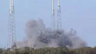 Old Titan Rocket Launch Tower, SLC-40 Is Blown Up