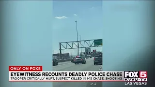 Eyewitness recounts deadly police chase on I-15