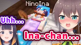 Matsuri Gets On Top Of Ina...In Bed 【ENG Sub/Hololive】