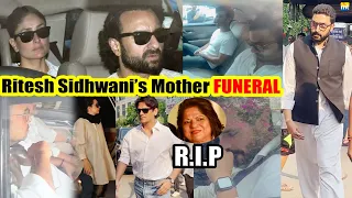 Don 3's Producer Ritesh Sidhwani's Mother FUNERAL | Abhishek, Saif-Kareena-Karishma, Vijay, Ali