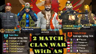 TACTICOOL | Clan war ROGUE Vs AS | All Epic Watch and learn.