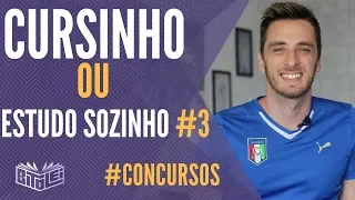 Cursinho ou estudar sozinho para concursos #3 - prós e contras estudo sozinho