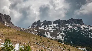 romanian mountains landscape time lapse