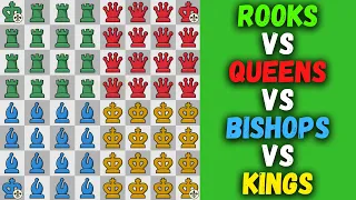 Rooks VS Queens VS Bishops VS Kings | Fairy Chess