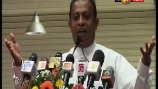 Minister Chandima Weerakkody spoke in Boossa today