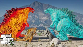 Nuclear Godzilla Earth, Nuclear Godzilla vs Team Atomic Godzilla Earth - Epic Fight Moment (GTA Mod)
