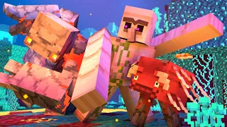 Villager Vs Pillager Part 15 [Iron Golem Life 2] Minecraft Animation