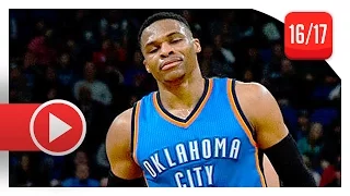 Russell Westbrook Triple-Double Highlights vs Wolves (2017.01.13) - 21 Pts, 12 Ast, 11 Reb