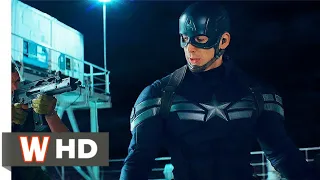 Captain America Opening Ship Fight Scene In Hindi - Captain America: The Winter Soldier (2014)