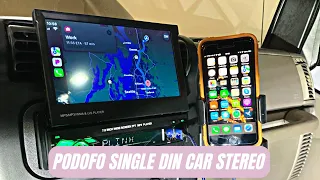 Podofo Single Din Car Stereo with Backup Camera How To Setup & User Manual | Top Car Stereo Receiver